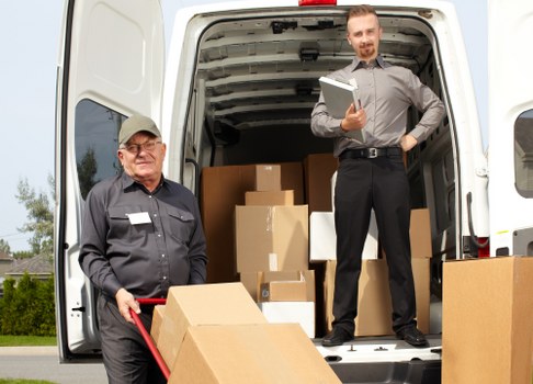Man with a van helping with a residential move in Brent