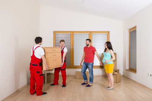 Man and van service transporting furniture through Brent streets