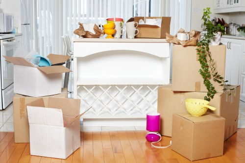 Moving van loading a flat or house move in Brent with local access challenges
