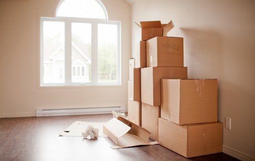 Selection of sturdy cartons, tape, and protective packing materials