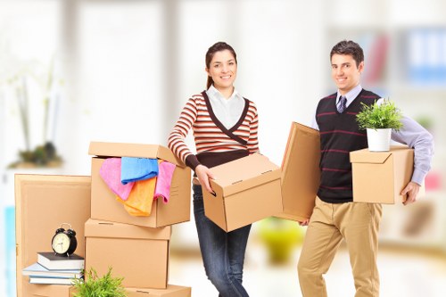 Careful packing and moving of student belongings