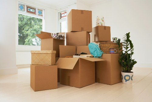 Packing and loading household belongings for a Brent home move