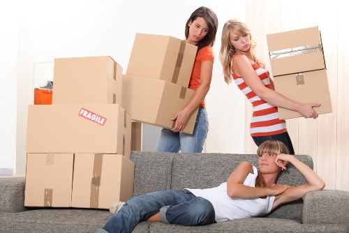 Customer booking a moving service with a van provider