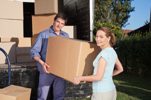 Furniture loading support for a Brent home removal with careful handling