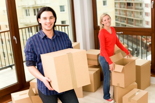 Local office movers working around access and parking limits in Brent